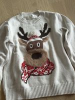 H&M Winter Pullover Rentier Gr. 110/116 Top Zustand!