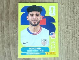 Panini FIFA WM 2026 Sticker Ricardo Pepi USA 18