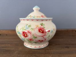 Greengate Zuckerdose 'Simone White' ** makellose Neuware