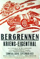 BERGRENNEN KRIENS-EIGENTHAL BUGATTI 1931 - Original Plakat