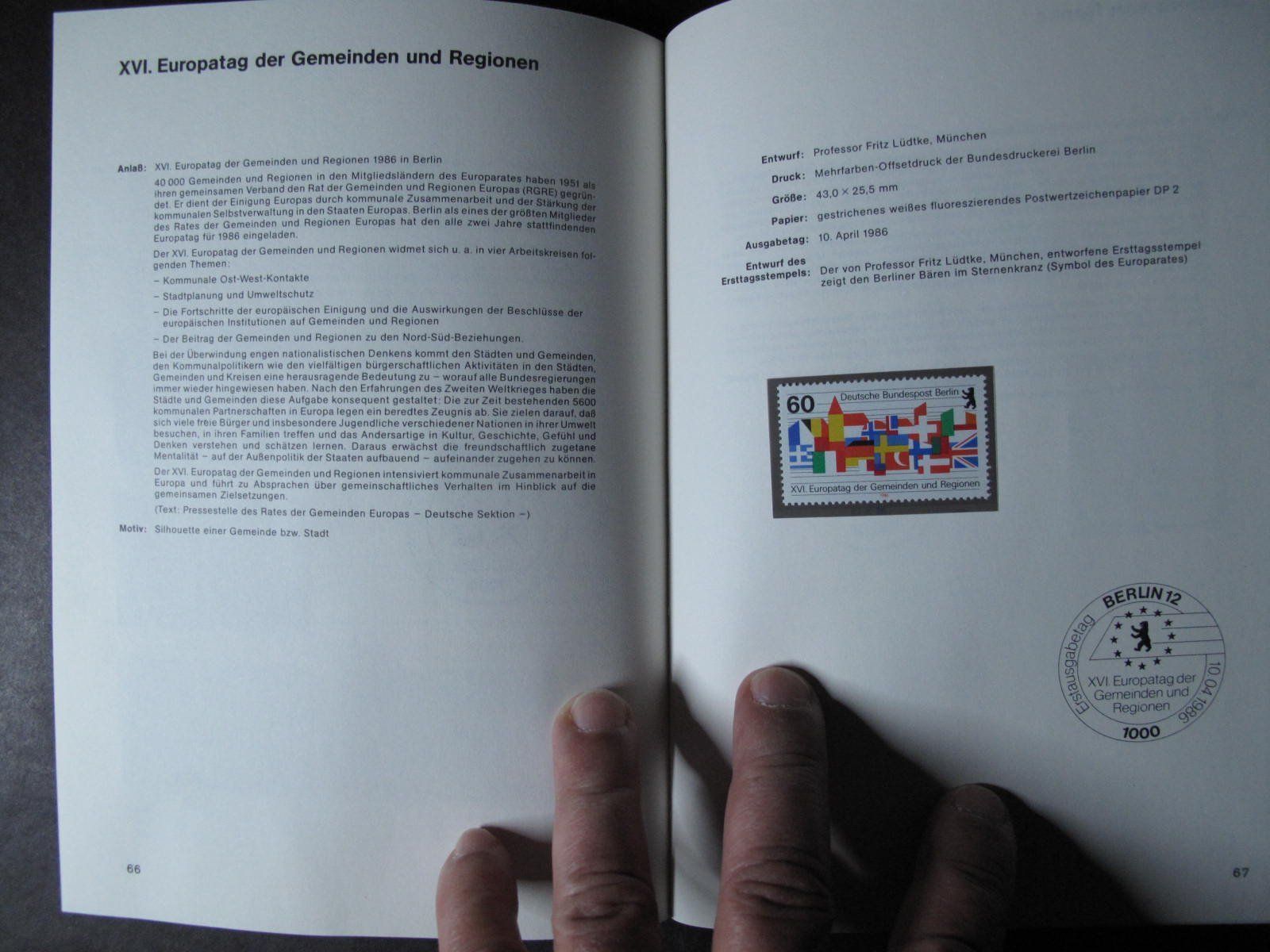 Album: BRD & Berlin 1986 Sonderpostwertzeichen buch ** – Usato da Wil SG venduto da fva01 2