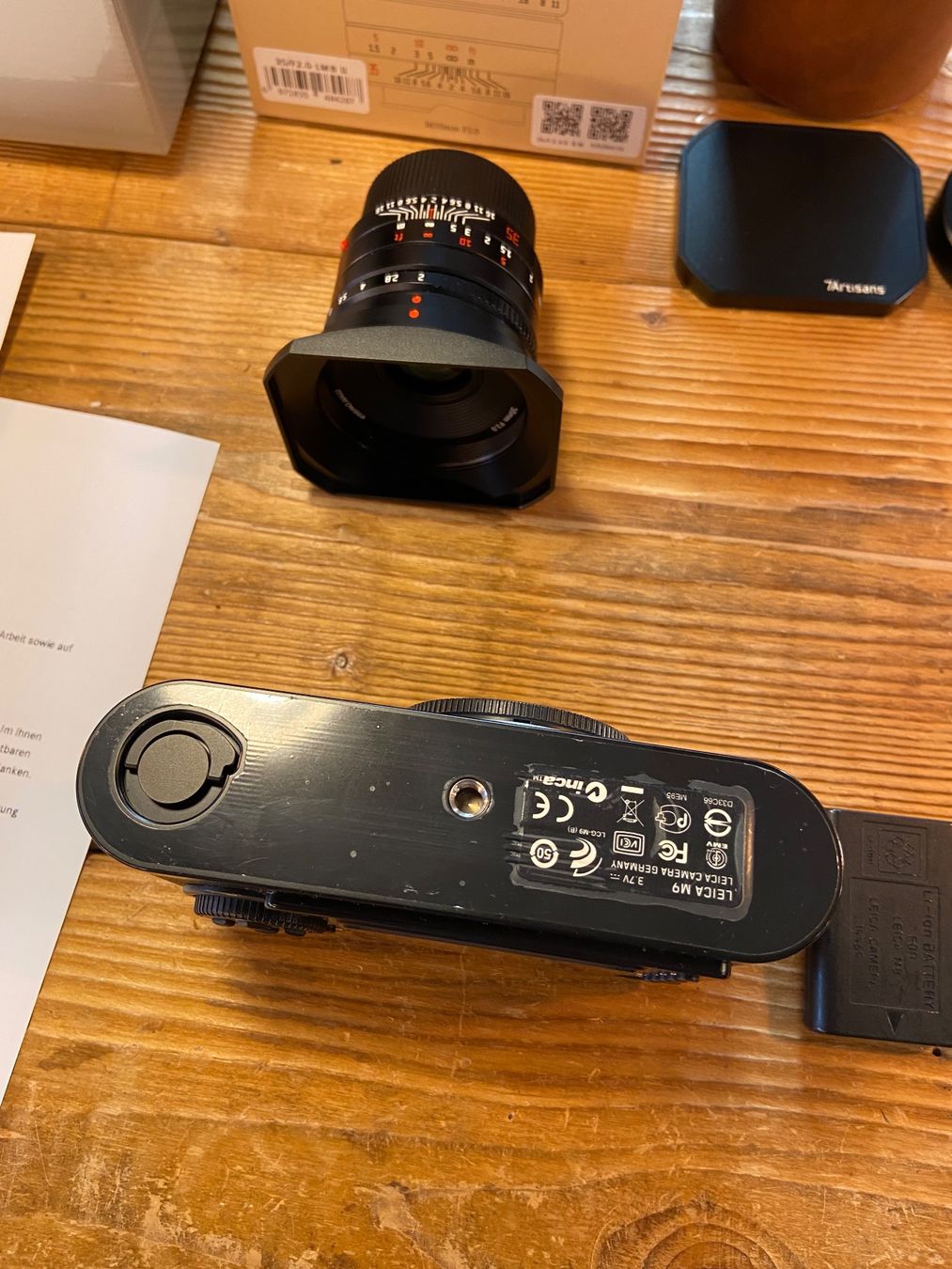 LEICA M9 Kamera / Sensor ersetzt / mit Objektiv alles OVP (D'occasion ...