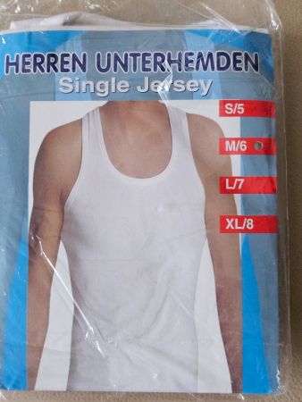 Herren Shirt Unterhemd Single Jerse Big Underwear  in  M / 6