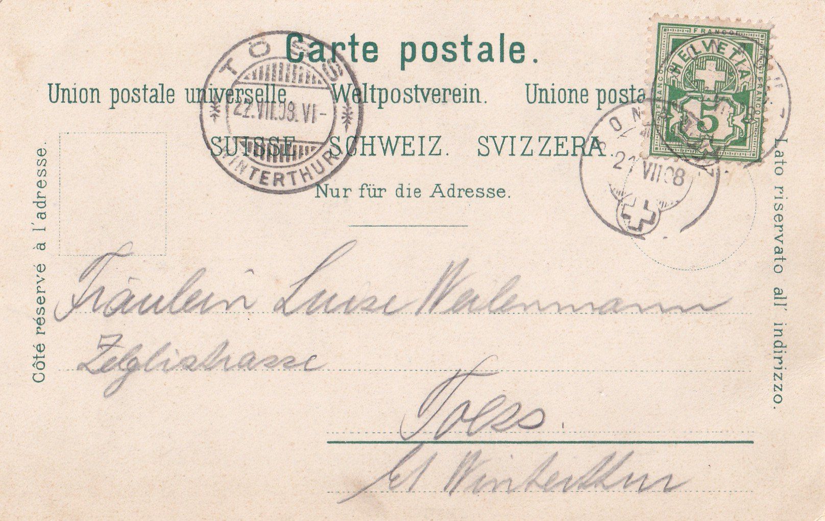 Cartoline postali: Bonaduz Dorfansicht – Usato da Olten venduto da clotaldi 1