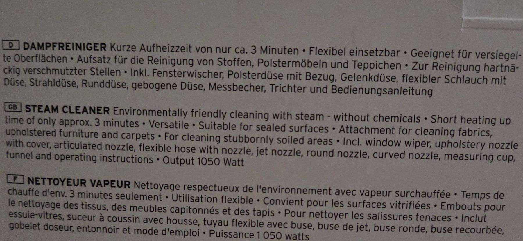 Nettoyeurs à vapeur: Dampfreiniger mit Zubehör, Tchibo – D'occasion à Regensdorf par con_t8gk 4