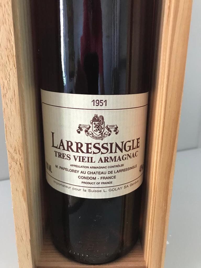 Spirituosen: ARMAGNAC Jg. 1951 Larressingle – Neu und originalverpackt aus Bern von thelabe