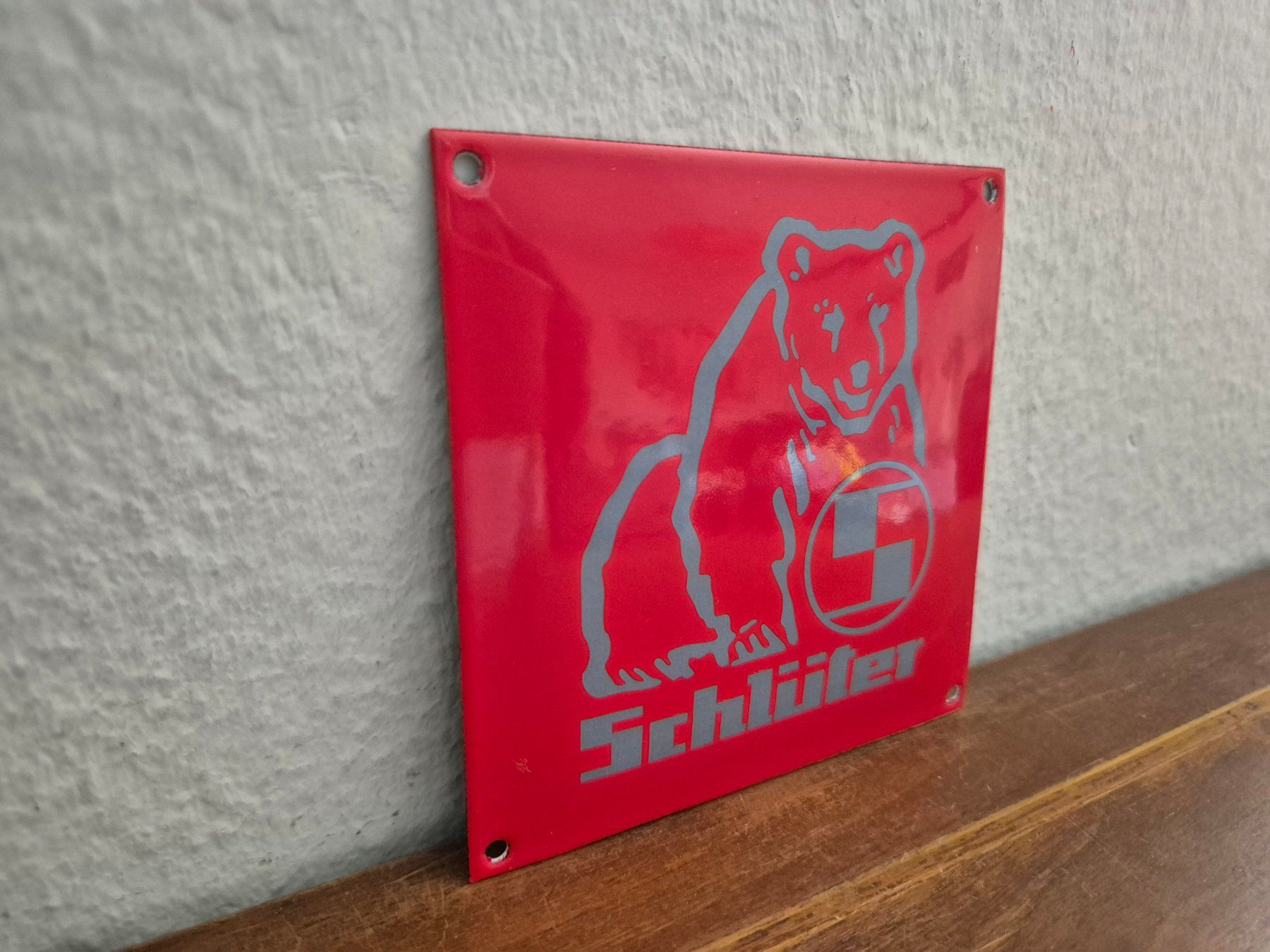 Insegne: Emailschild Schlüter Traktor Logo Werkstatt Emaille Schild – Nuovo (secondo la descrizione) da Schaffhausen venduto da pfanis09 4