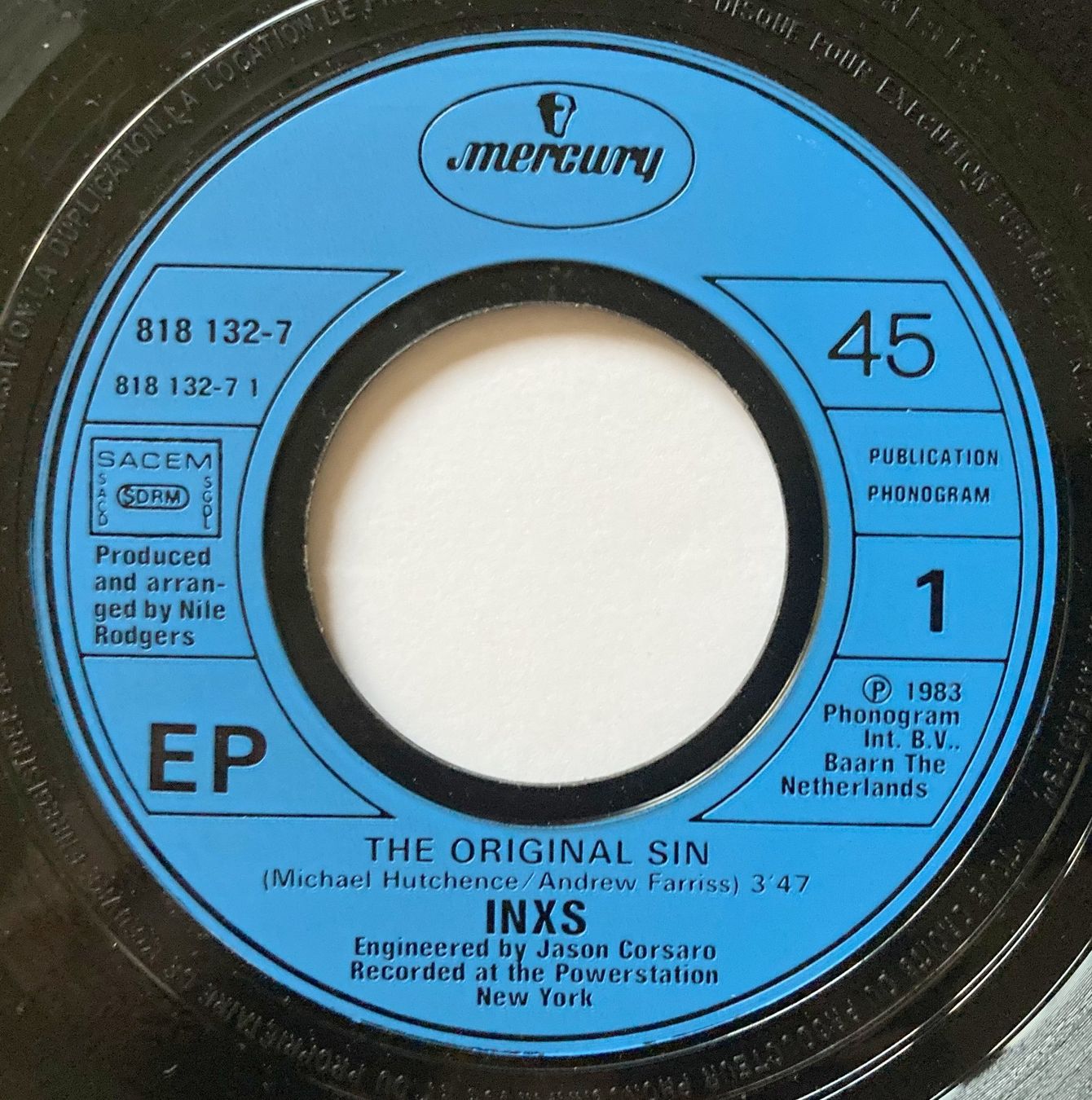 Dischi in vinile: INXS - ORIGINAL SIN – Usato da Bottens venduto da hotter-than-hell 2