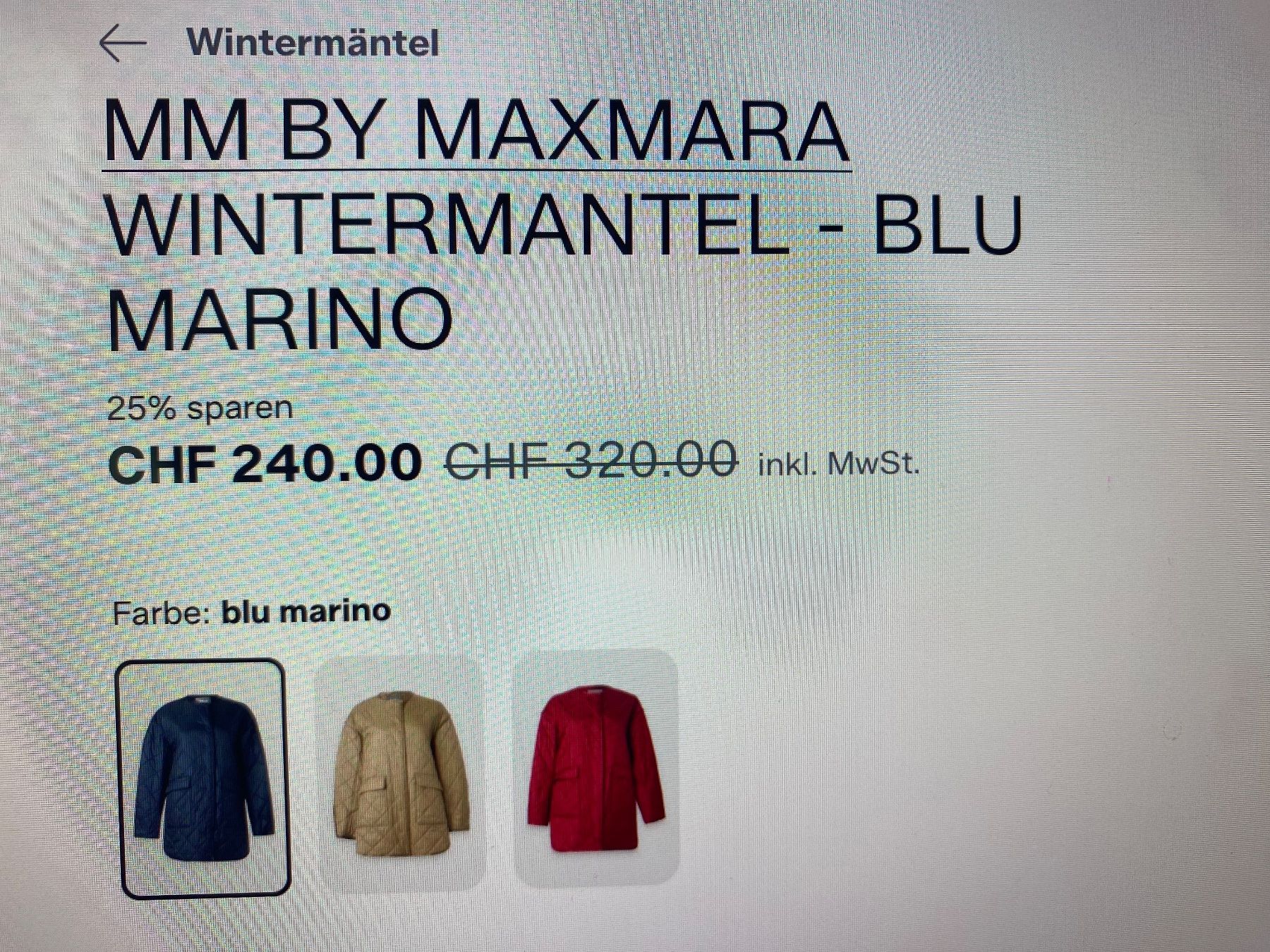 Max Mara Mäntel: Wintermantel MaxMara Gr.38 neue – Neu (gemäss Beschreibung) aus Bösingen von Trigusik 6