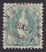 67A, Stehende Helvetia mit Vollstempel RINGGENBERG BE