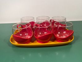 Melitta Teeset original Tablett vintage midcentury 60s 70s