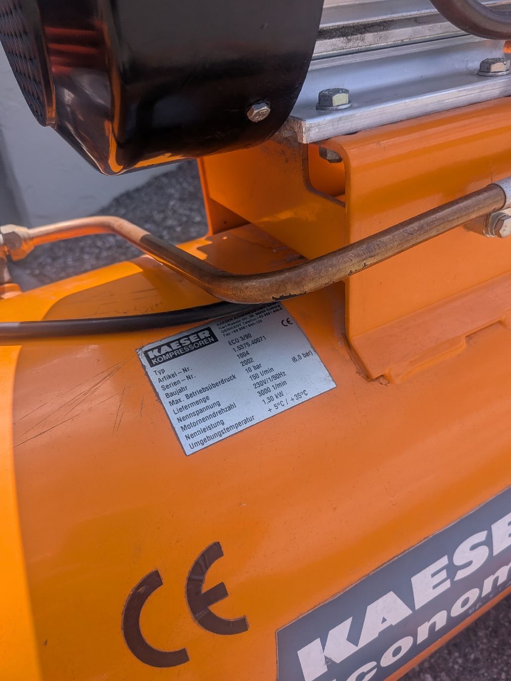 Kaeser Compressori: Keaser Kolbe Kompressor ECO 3/90 Tank – Usato da Rohrbach venduto da Servicepass 2