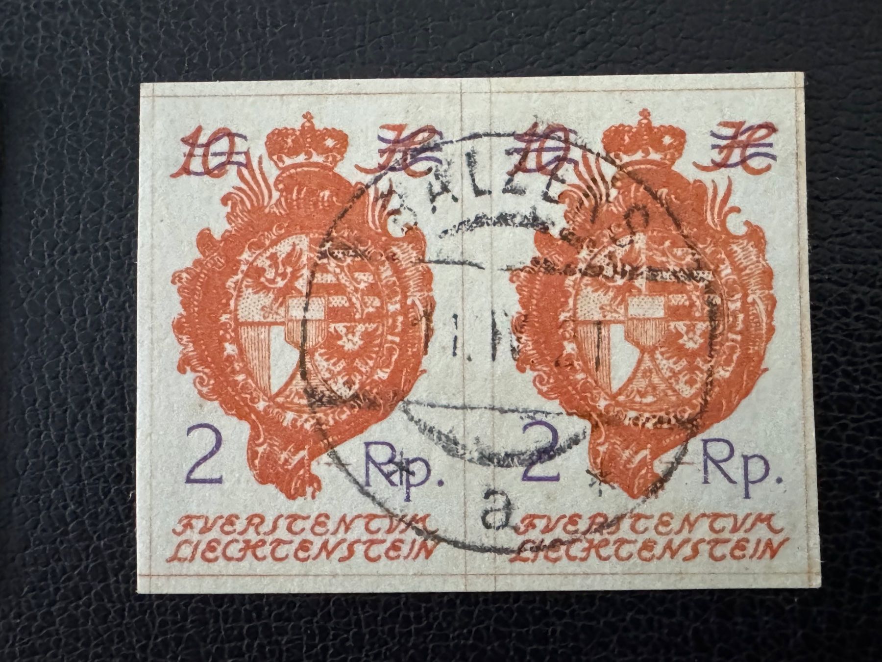 Tous les timbres: Liechtenstein, 2 ABARTEN, ungebraucht/gestempelt – D'occasion à Stallikon par HILDECH1 3