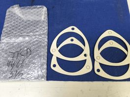 4 Stück Headers Dichtungen Flansch 3 1/2 Zoll  3-Loch TD4466