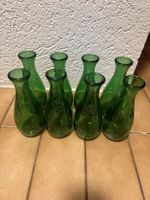 Bouteilles vertes en verre 25cl, lot de 8, bon état