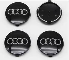 Audi Nabendeckel, schwarz 60 mm, 4 Stück