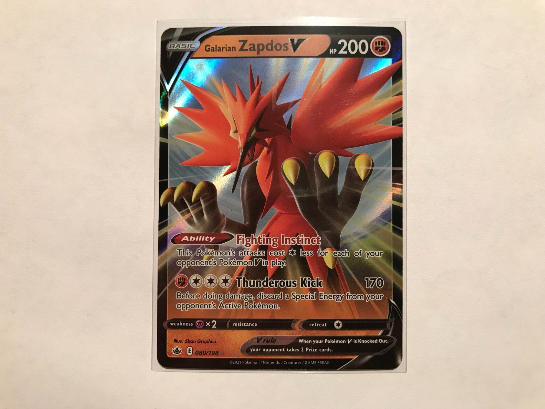 Pokémon Carte collezionabili: Galarian Zapdos V EN – Nuovo (secondo la descrizione) da Hagendorn venduto da Pokecollectorch