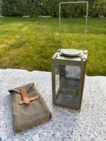 Schweizer Armee Feldlaterne Lampe mit Tasche, Top Zustand!