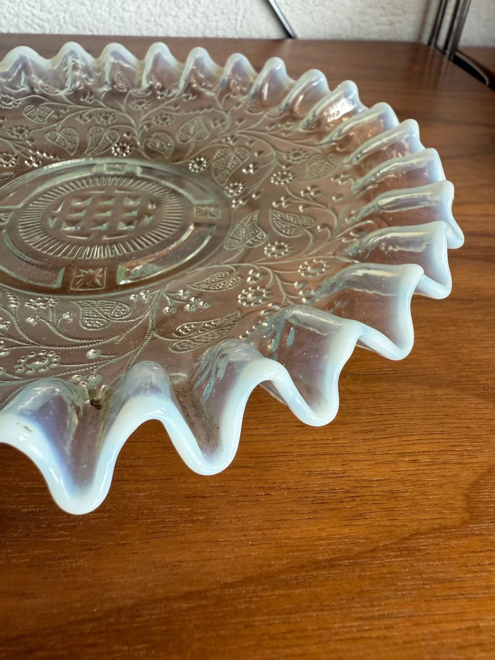 Piatti: Antiker Opalglas Teller Glas 20 cm – Usato da Kirchdorf venduto da Vintagewunder