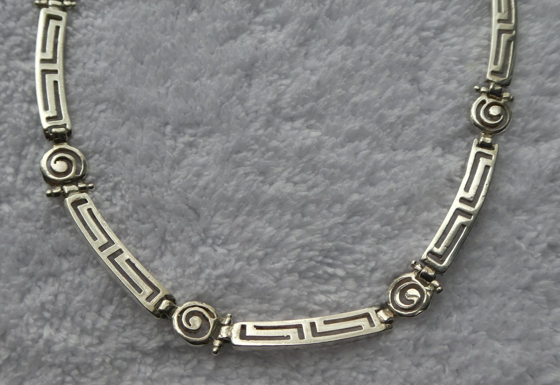 Ketten: Halskette Collier griechisches Muster Mäander 925 Silber – Gebraucht aus Frauenfeld von dhour 1