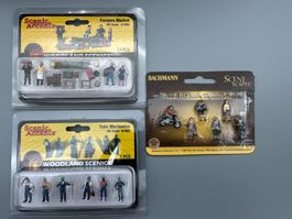 3’er Figuren Set HO (1:87) Scale - Für Modelleisenbahn!