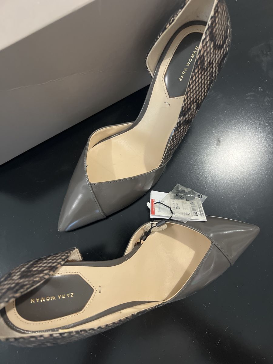 Zara Scarpe da donna: Escarpins serpent gris 40 – Nuovo e nell'imballaggio originale da Ropraz venduto da Angy.ruiz 1
