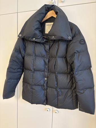 Giubbotto piumino Lacoste nero taglia 46 buono stato