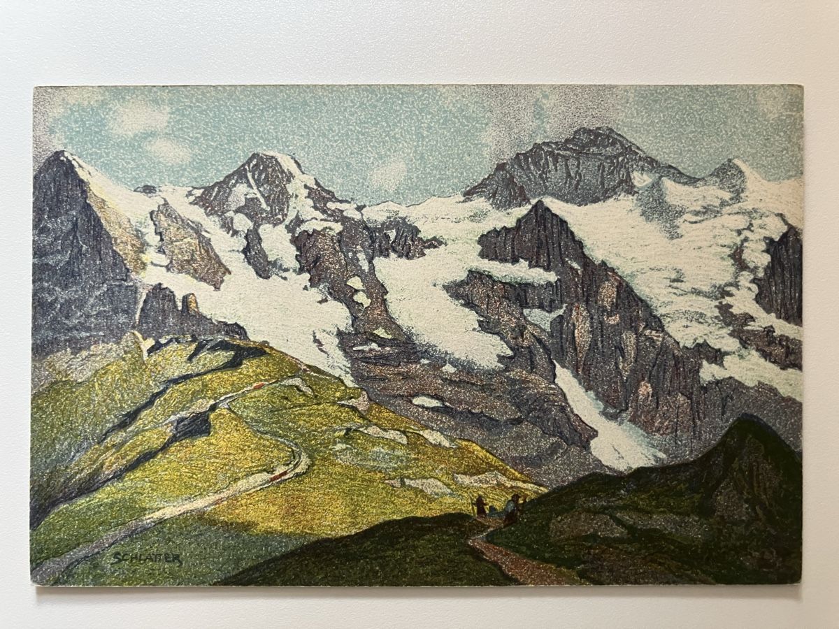 Cartoline postali: Jungfrau Mönch Eiger AK 1915 – Usato da Zürich venduto da Classic_Collection_Zurich