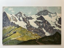 Jungfrau Mönch Eiger AK 1915