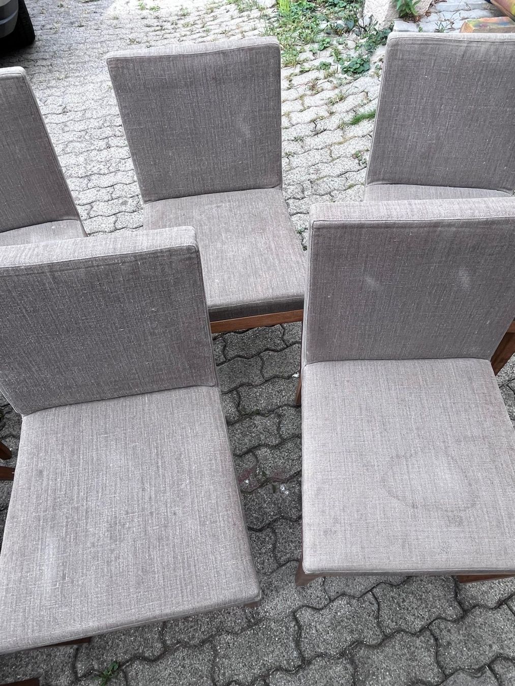 Sedie: Set mit 10 Stühlen aus massivem Teakholz – Usato da Gockhausen venduto da via_5fyk 4