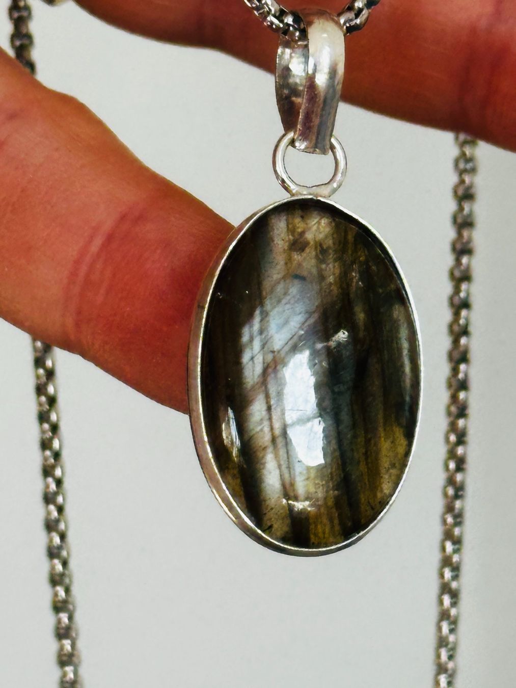 Catenine: Labradorite Gemstone Handmade Jewelry necklace – Nuovo e nell'imballaggio originale da Genève venduto da AGBERG 7