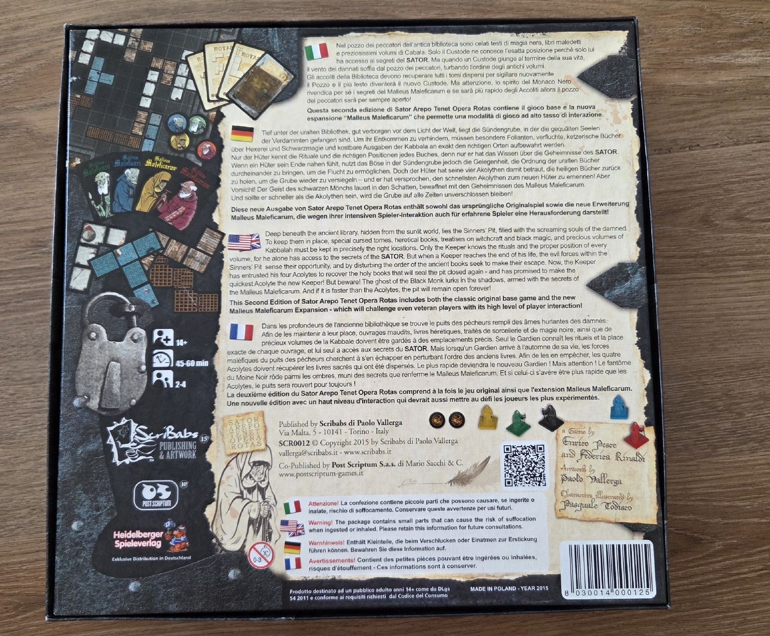 Giochi: Sator Arepo Tenet Opera Rotas – Nuovo (secondo la descrizione) da Brugg AG venduto da jade16 1