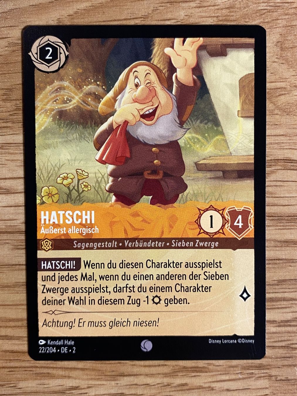 Disney Carte collezionabili: Hatschi 22 DE Disney Lorcana 2 Schneewittchen – Nuovo (secondo la descrizione) da Rafz venduto da SaintCruz