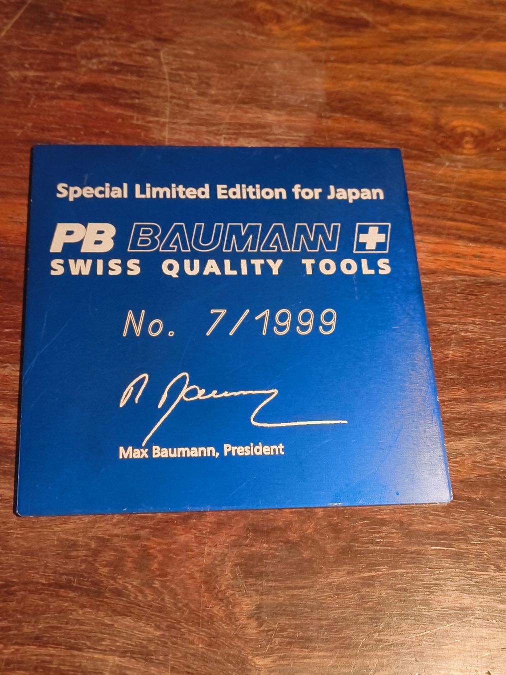 Schilder: Schild Swiss Tools PB Baumann Sumiswald blau Alu Eloxiert – Gebraucht aus stettlen von VintageBern_ch 5