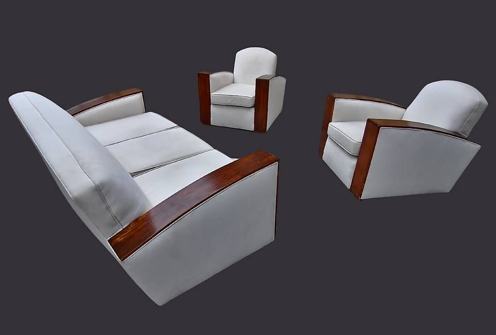 Divani: Salon art deco Club – Usato da Mollens VD venduto da espritartdeco 2
