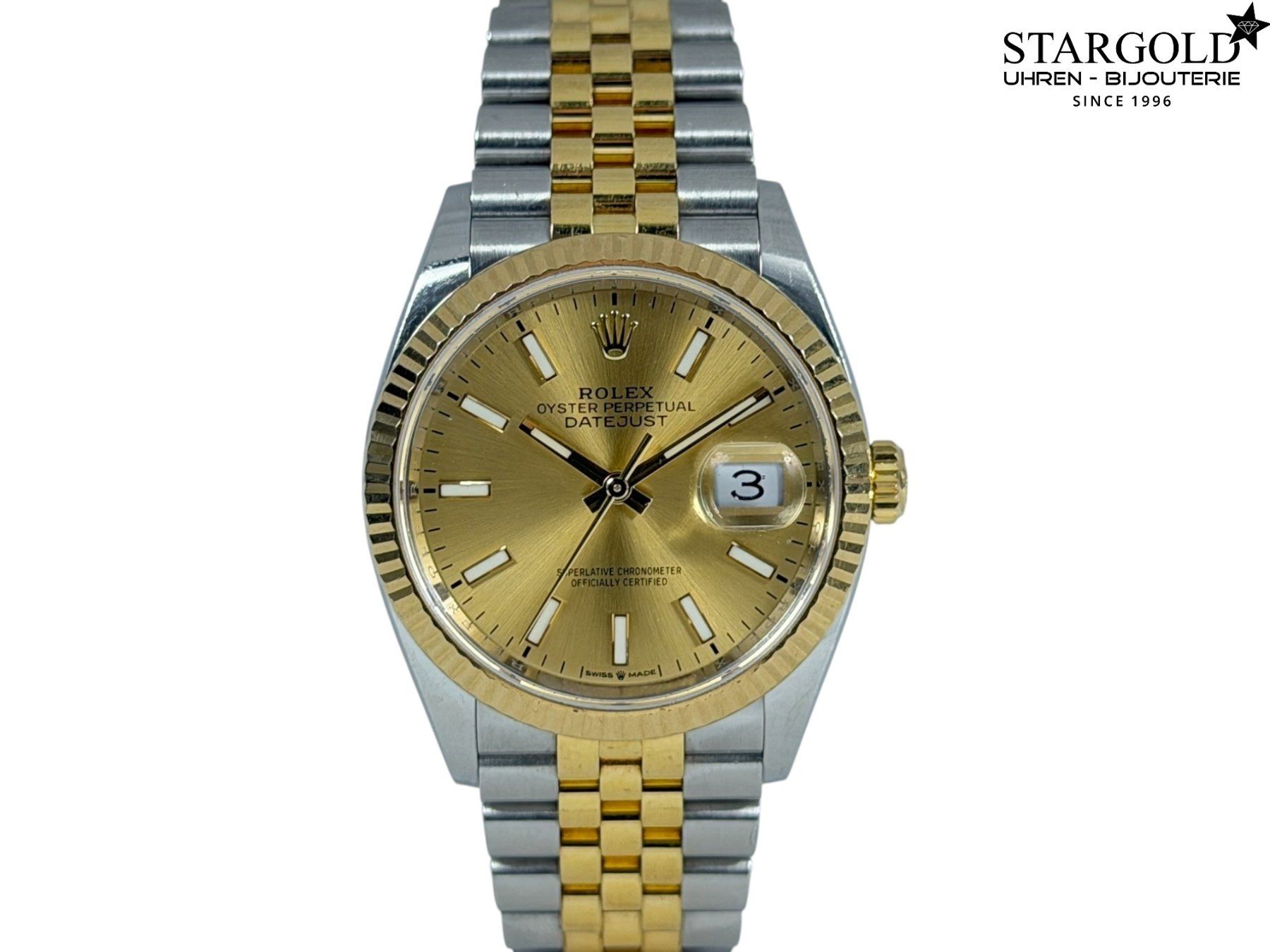 Rolex Uhren: Rolex Datejust 36 - 126233 – Gebraucht aus Zürich von Stargold-Uhren