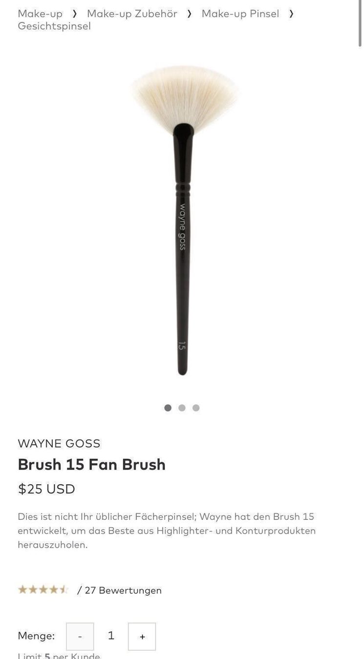 Soins du visage: Wayne Goss Brush 15 Fan, neuwertig – Neuf (Voir description) à Zürich par deruja 6