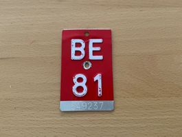 Velonummer BE 1981