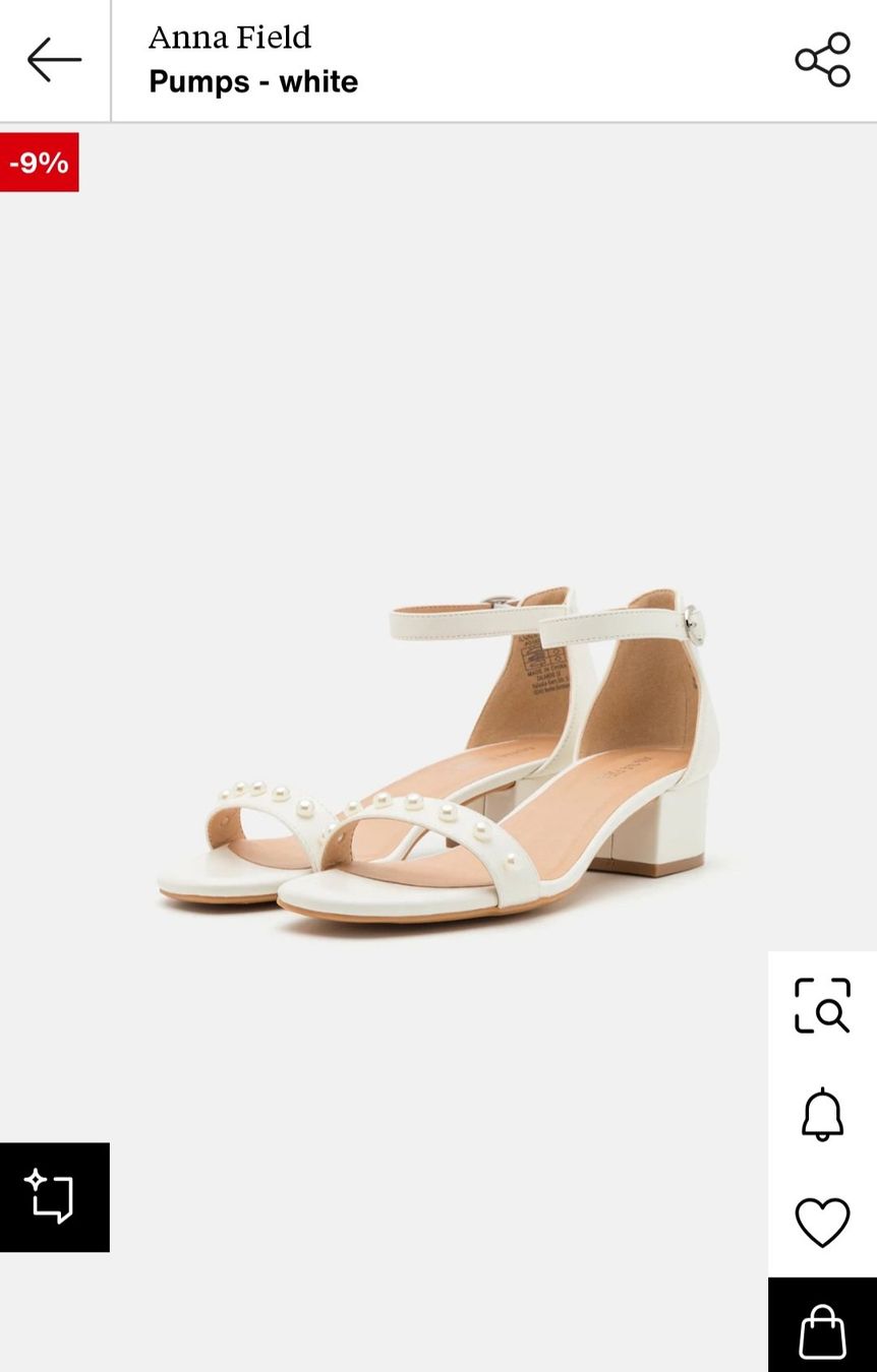 Anna Field Damenschuhe: Sandales Anna Field 37 blanches à perles – Neu (gemäss Beschreibung) aus La Sarraz von lupintoro 1