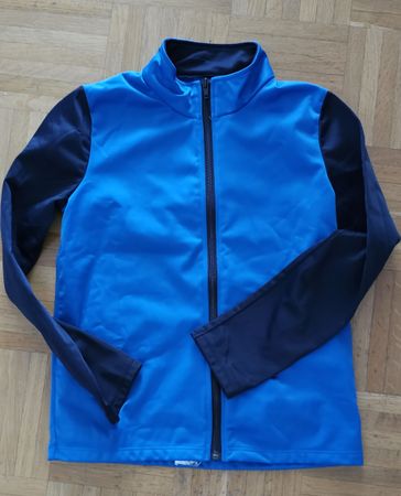 Sportjacke Decathlon Grösse 131-140 blau schwarz