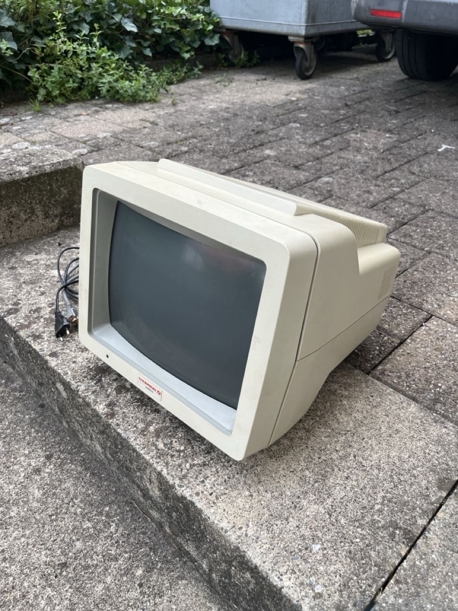 Monitore: Vintage Computer Bildschirm Thomson 4460 D Röhrenmonitor – Defekt aus Dettighofen von Moshop 3