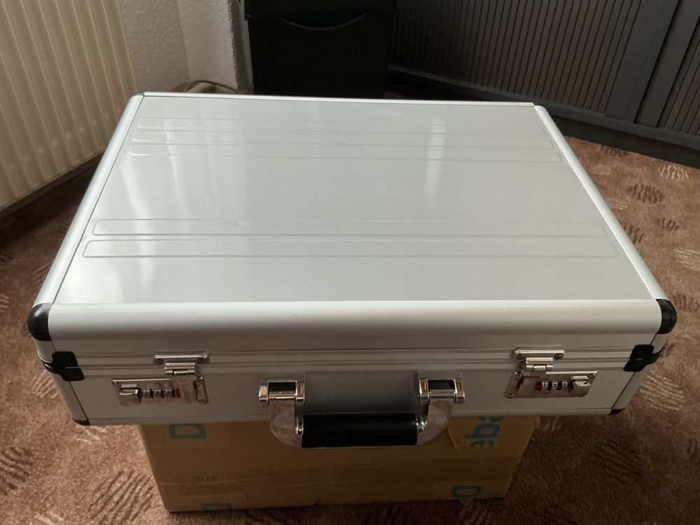 Aktenkoffer Alu Alukoffer Bowatex Aluminiumkoffer Koffer Silber 45 Cm