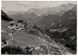 Guarda, Flugaufnahme (Pension Piz Buin) gelaufen 1953
