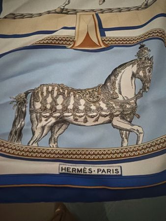 Hermès Paris Grand Apparat silk scarf