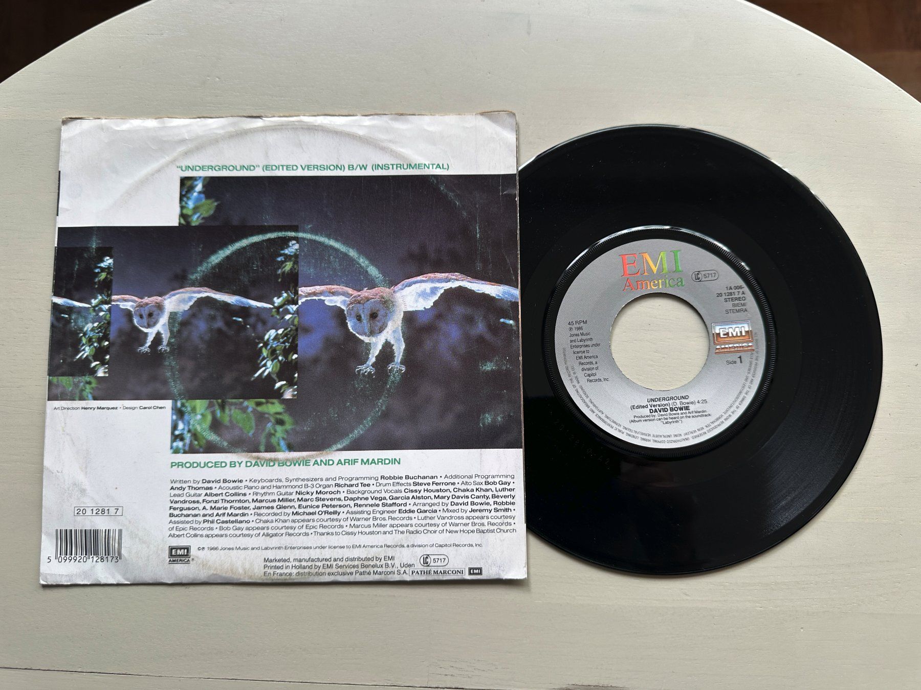 Dischi in vinile: DAVID BOWIE tolle Underground Single Kult Labyrinth – Usato da Basel venduto da Partridge 1