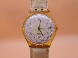 Swatch Gent "Feathers" GK403, 1994, neue Batterie