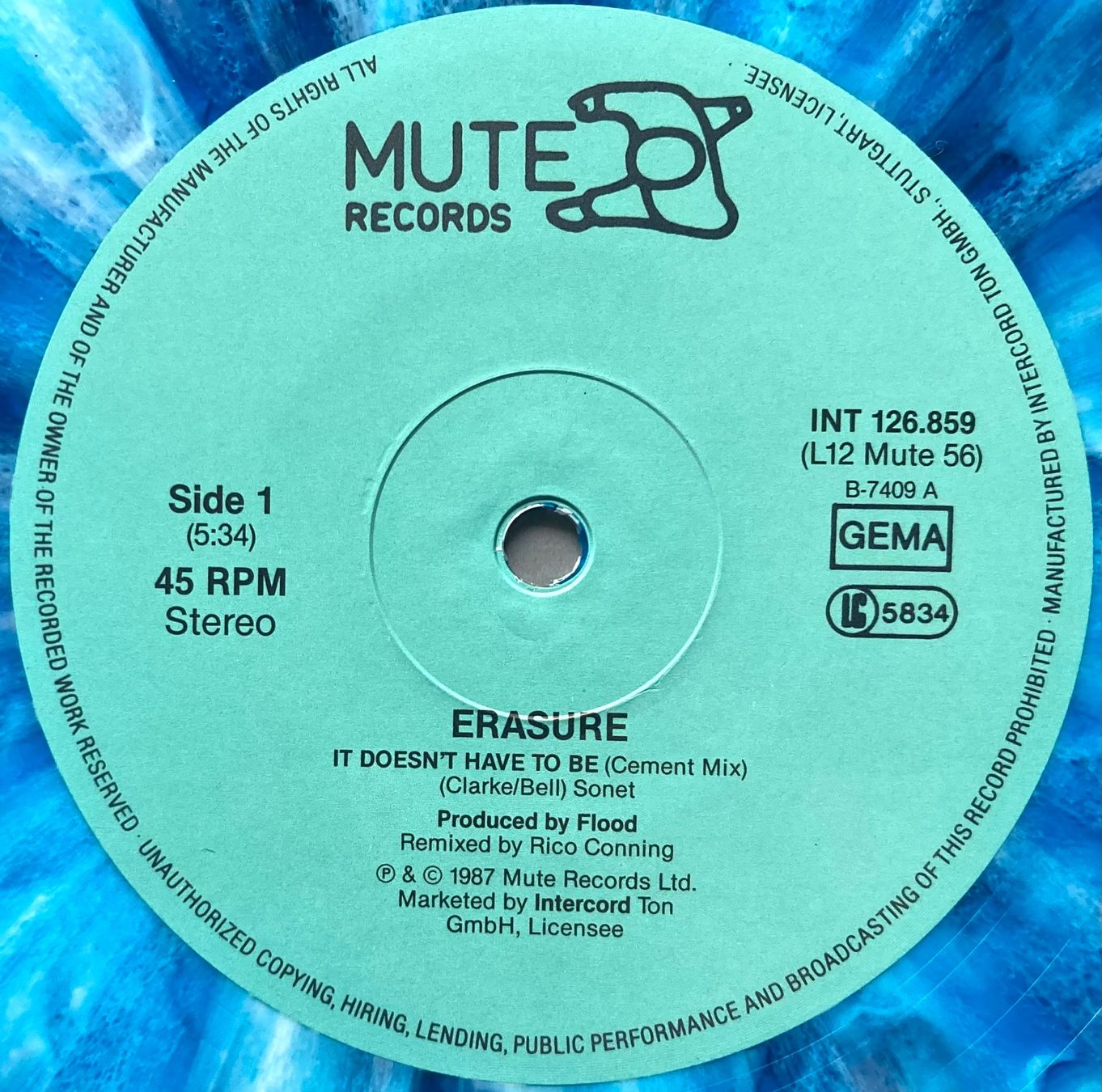 Schallplatten: ERASURE - IT DOESN' HAVE TO BE – Gebraucht aus Poliez-Pittet von Newtown-Records 4