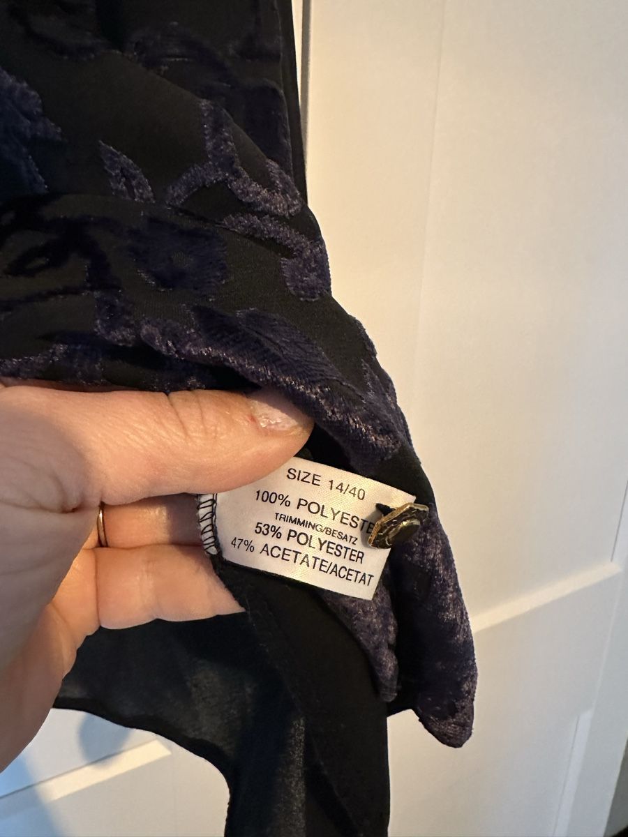 Camicette: Schwarze Bluse mit Spitze, Grösse 40 – Usato da Zürich venduto da millaiana 3