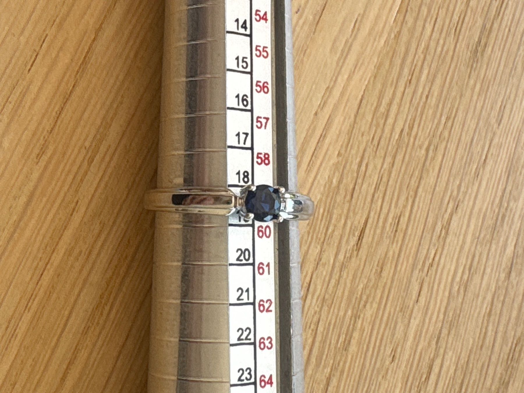Anelli: Luxus Elegante Gr.19/9 Ring Farbe: Silber/blau – Nuovo (secondo la descrizione) da Biel-Bienne venduto da Roserosse13 7