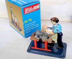 Wilesco M73 Holzsäger Kreissäge Blechspielzeug Dampfmaschine